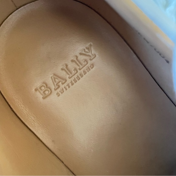 BALLY Men’s Freenew Textile-Stripe White Calf Leather Low Top Sneakers Size 9 - Picture 8 of 12